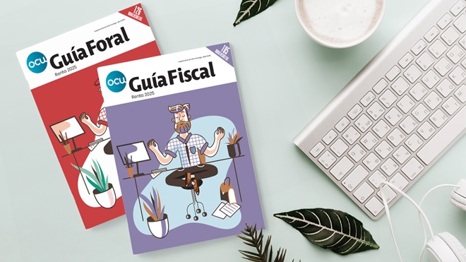 Guías fiscales OCU Renta 2025 en versión general y foral