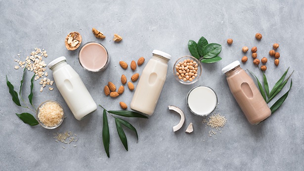 Variedad de bebidas vegetales